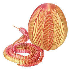 3D Printed Snake Scale Egg Fidget Toy with Egg Included (Multiple Colors) Simple Exclusive Red/Copper