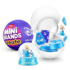 ZURU Mini Brands Create: Disney Snow Globes Series 1 DIY Collectible Capsule Simple ZURU