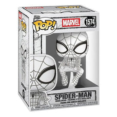 Funko Pop! Marvel: Sketched Spider-Man Figure
