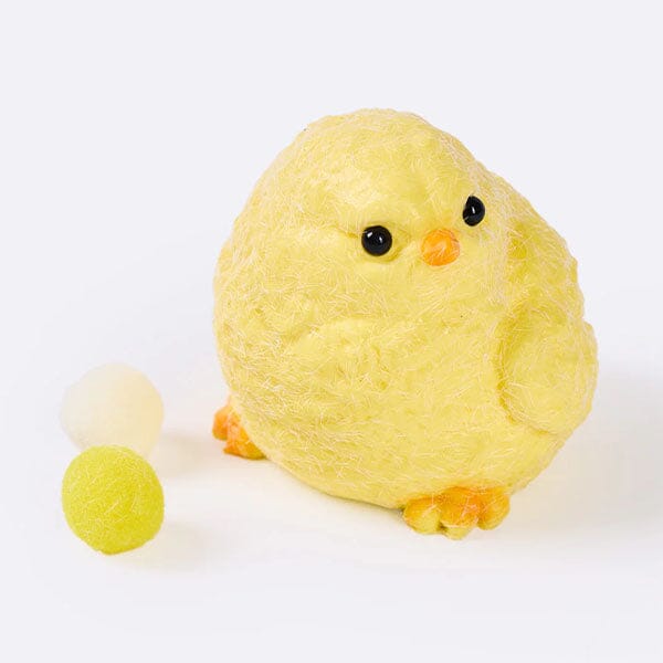 SqueezeSquad Taba Deluxe Premium Silicone Squishy Fidget Toy - Fuzzy Chick Simple SqueezeSquad