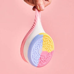 SqueezeSquad Taba Deluxe Premium Silicone Squishy Fidget Toy - Sandwich Cookie Simple SqueezeSquad