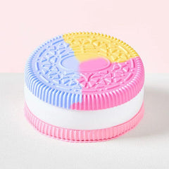 SqueezeSquad Taba Deluxe Premium Silicone Squishy Fidget Toy - Sandwich Cookie Simple SqueezeSquad