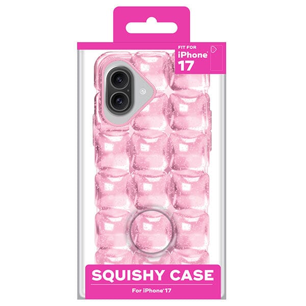 SugarSqueez Squishy Fidget Jelly iPhone Case in Blue or Pink (1pc) Multiple Sizes Simple SugarSqueez Pink iPhone 17