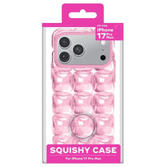 SugarSqueez Squishy Fidget Jelly iPhone Case in Blue or Pink (1pc) Multiple Sizes Simple SugarSqueez Pink iPhone 17 Pro Max