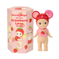 Sonny Angel Collectable Mini Cherub Figurines Strawberry Love Series Blind Box (1pc)