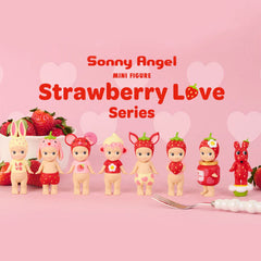 Sonny Angel Collectable Mini Cherub Figurines Strawberry Love Series Blind Box (1pc)