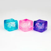 Sugah-Mals Glitter Sugar Cube Stress Ball Squishy Fidget Toy (1pc) Color Ships Assorted