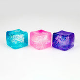 Sugah-Mals Glitter Sugar Cube Stress Ball Squishy Fidget Toy (1pc) Color Ships Assorted Simple Sugah-Mals