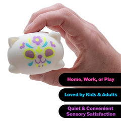 Nee Doh Sugar Skull Cats Squishy Fidget Toy (1pc) Color Ships Assorted Simple Nee Doh