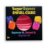 SugarSqueez Squishies® Swirl Cube Maltose Fidget Stress Ball (1pc) Assorted Colors
