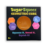 SugarSqueez Squishies® Maltose Geometric Cube Fidget Stress Ball (1pc) Assorted Colors Simple SugarSqueez