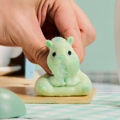 SqueezeSquad Taba Deluxe Premium Silicone Squishy Fidget Toy - Green Hamster Simple Exclusive