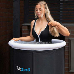 TubZero 2.5ft Tall Inflatable Ice Plunge Tub Simple Exclusive