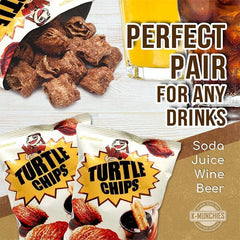 Orion Turtle Chips Korean Snacks - Chocolate Choco Churro Flavor (160g) Simple Orion