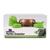 3D Treasures Turtle Coaster 3D Printed Water-Resistant Animated Drink Coaster Simple Exclusive