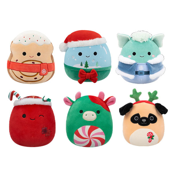 Squishmallows Super Soft Plush Toys 7.5" Holiday Squad 2025 Assortment A (1pc) Ships Assorted Simple Squishmallows