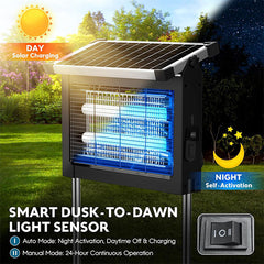 Zapperella 3-in-1 LED Solar Powered Bug Zapper