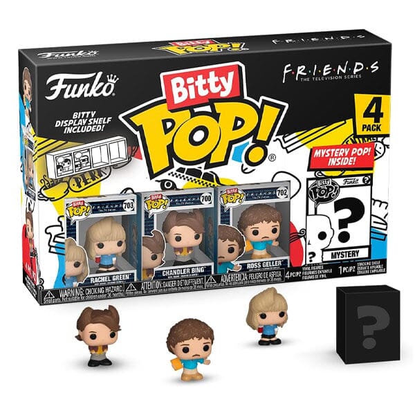 Funko Bitty POP! TV Show: Friends 4-Pack (Ships Assorted) Simple Showcase 