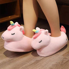 Fluffy Pink Bunny Plush Slippers  As Seen On Social • Showcase US