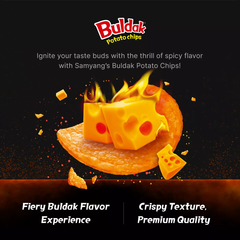Samyang Buldak Quattro Cheese Potato Chips Simple Lay's 