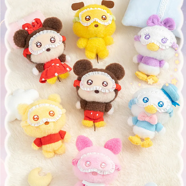 TOP TOY x Disney Squinting Sleepwear Series Plush Pendant Blind Box (1pc)