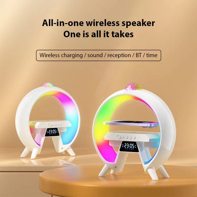 SonicVibes: 3-in-1 Triotunes Bluetooth Speaker and Wireless Charger Simple SonicVibes 