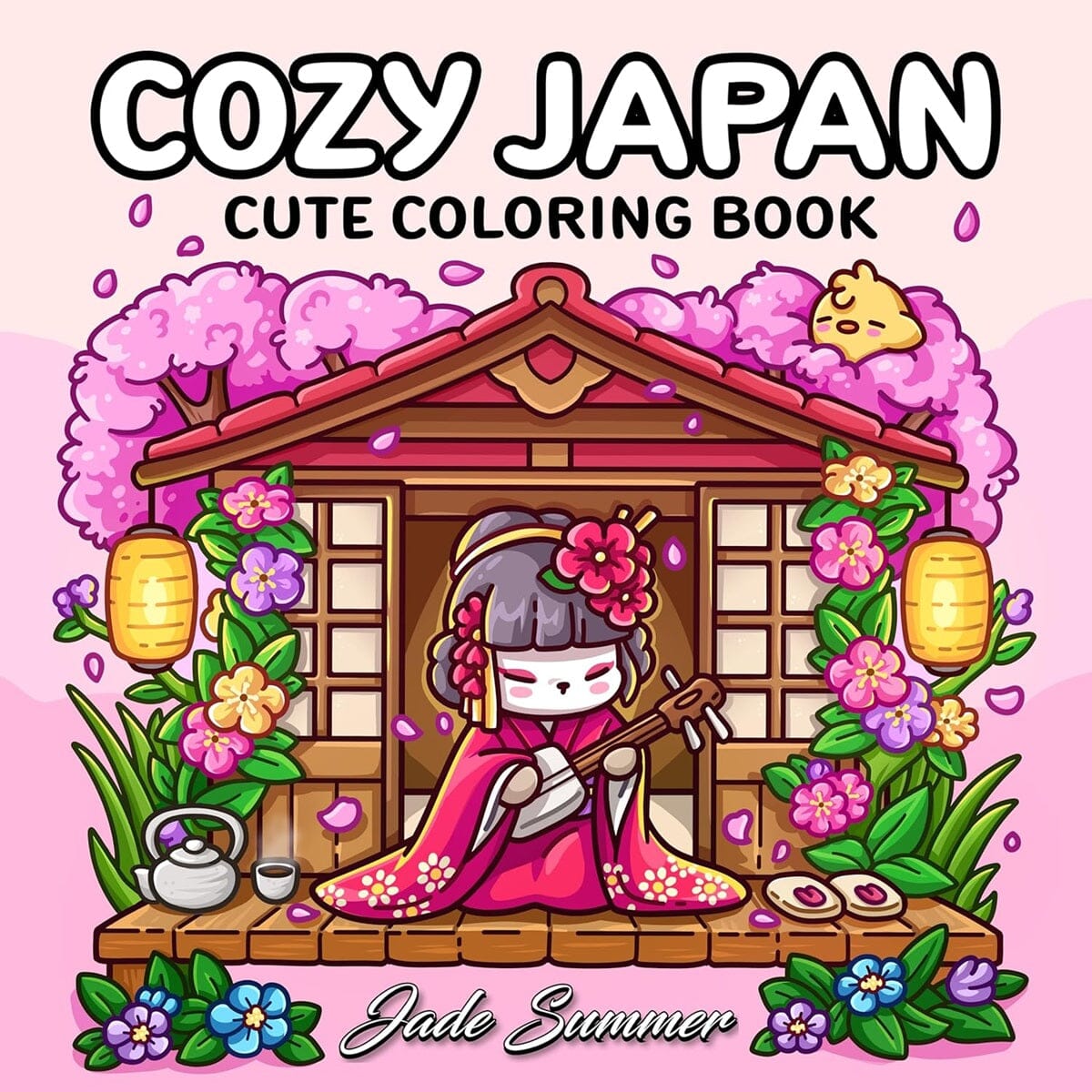 Cozy Japan: Cute Coloring Book for Adults and Teens By Jade Summer Simple Jade Summer 
