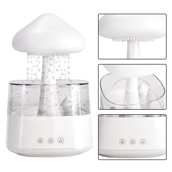 Esencia SerenceMists: (800mL) 4-in-1 Rain Cloud Humidifier Simple Showcase 