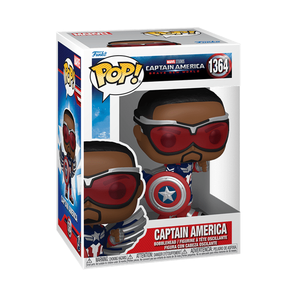 Funko Pop! Marvel: Captain America (Sam Wilson) Brave New World Simple Funko 