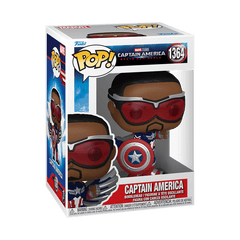 Funko Pop! Marvel: Captain America (Sam Wilson) Brave New World Simple Funko 