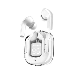 TWS - Wireless Earbuds With Digital Display and Transparent Case Simple Showcase 