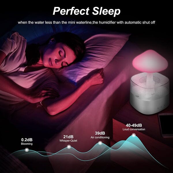 Esencia SerenceMists: (800mL) 4-in-1 Rain Cloud Humidifier Simple Showcase 