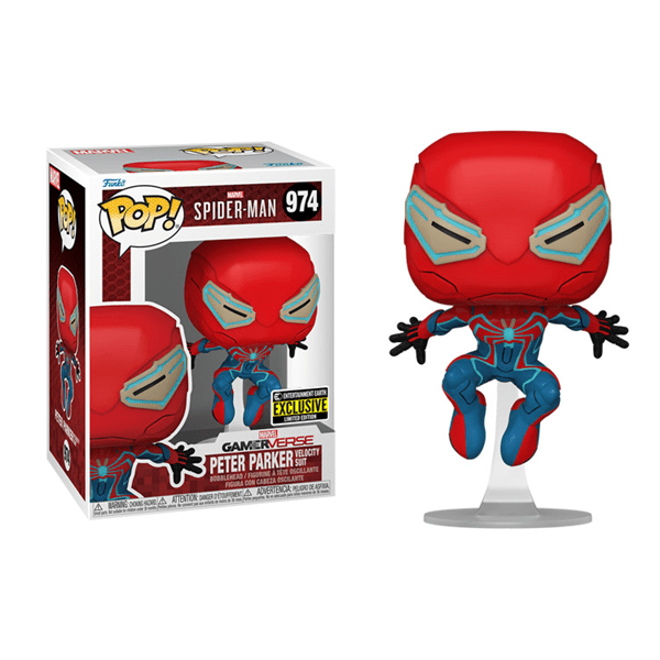 Funko POP! Games: Spider-Man 2 - Peter Parker in Velocity Suit Simple Showcase 