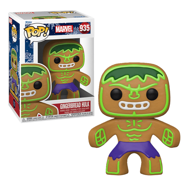 Funko Pop! Marvel: Gingerbread Hulk Vinyl Figure Simple Funko 