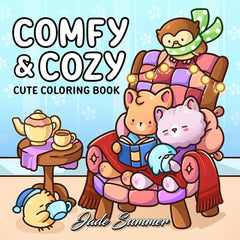 Comfy & Cozy: Coloring Book for Adults and Teens by Jade Summer Simple Jade Summer 