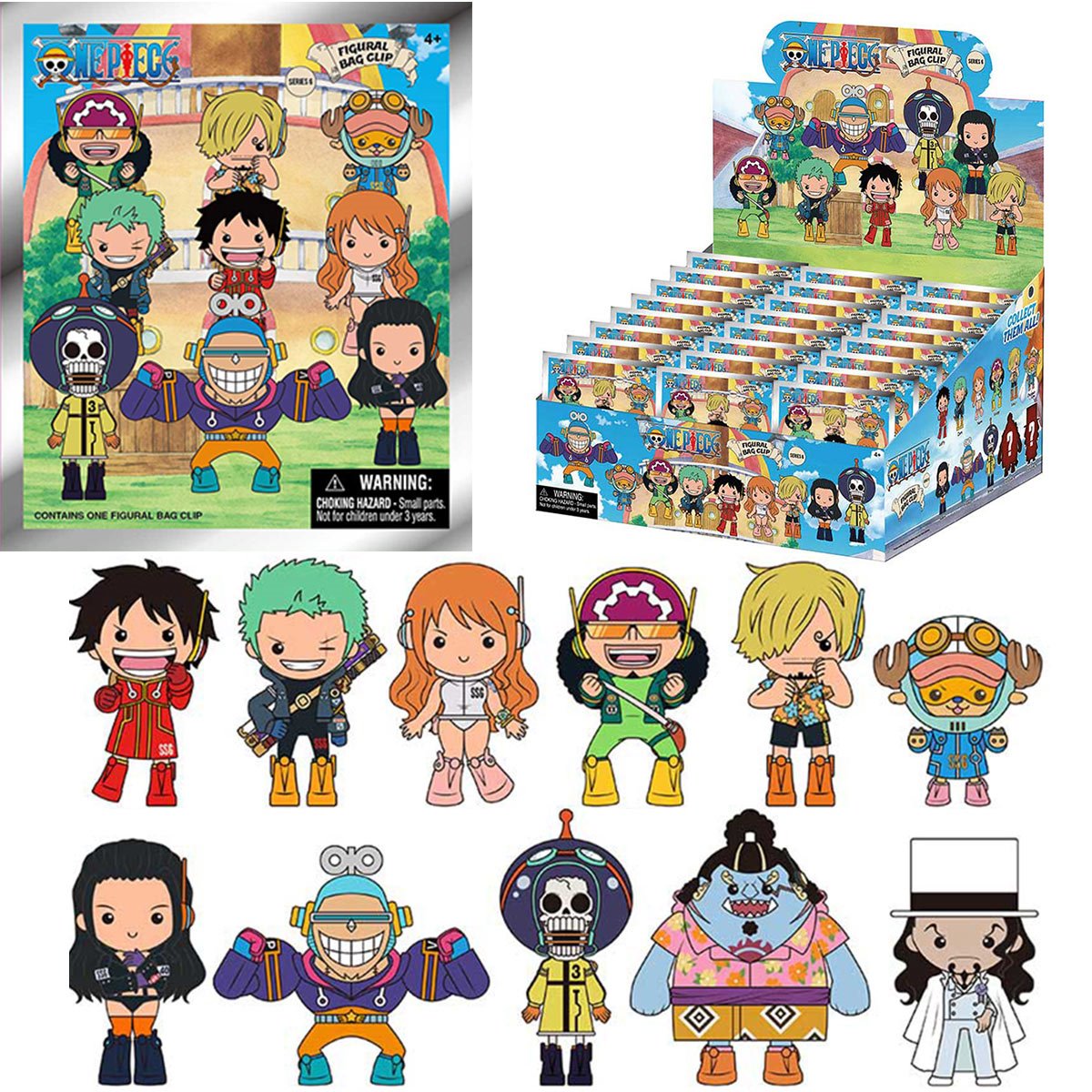 3D Anime: One Piece Foam Bag Clip Series 6 (1pc)