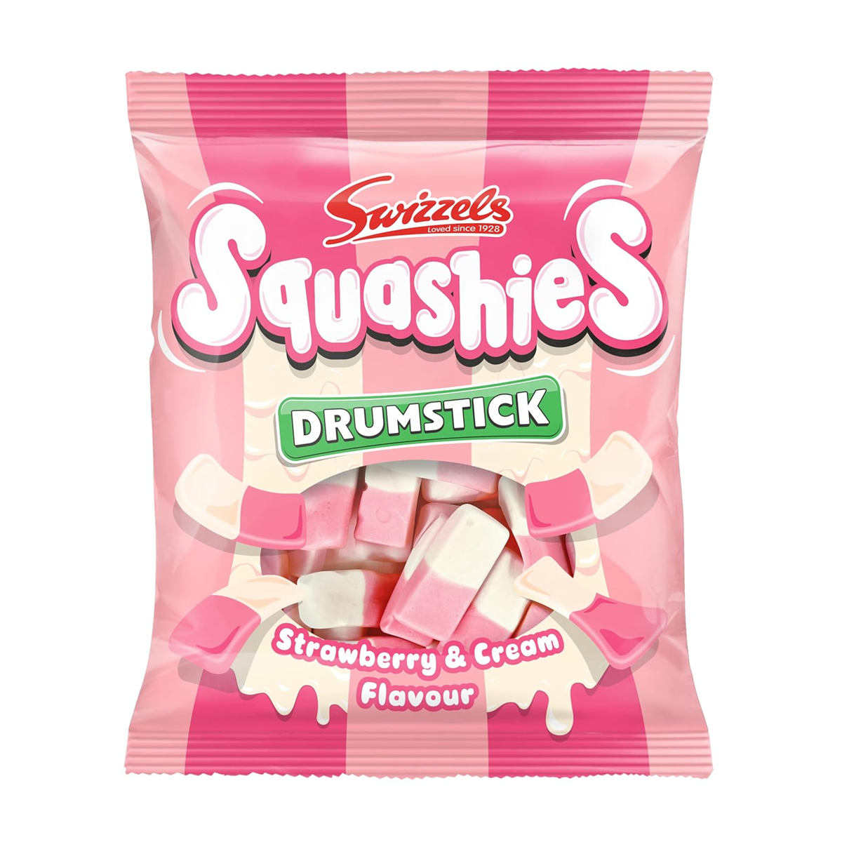 Swizzels Squashies Strawberry and Cream - 120g Imported From England