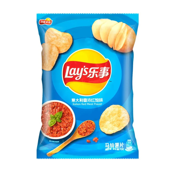 Lay's Potato Chips Italian Red Meat Flavor (70g)