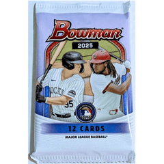 Topps: Bowman Baseball Trading Card BLASTER Pack 2025 (12 Cards) Simple Topps 