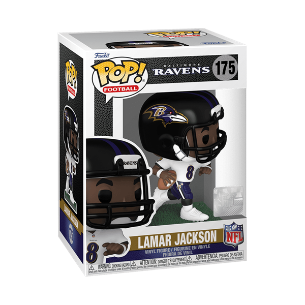 Funko Pop! NFL: Baltimore Ravens - Lamar Jackson (Away Uniform)