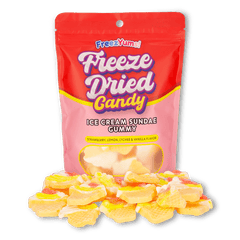 Freezyums Freeze Dried Fried Ice Cream Sundae Gummy Simple Showcase 