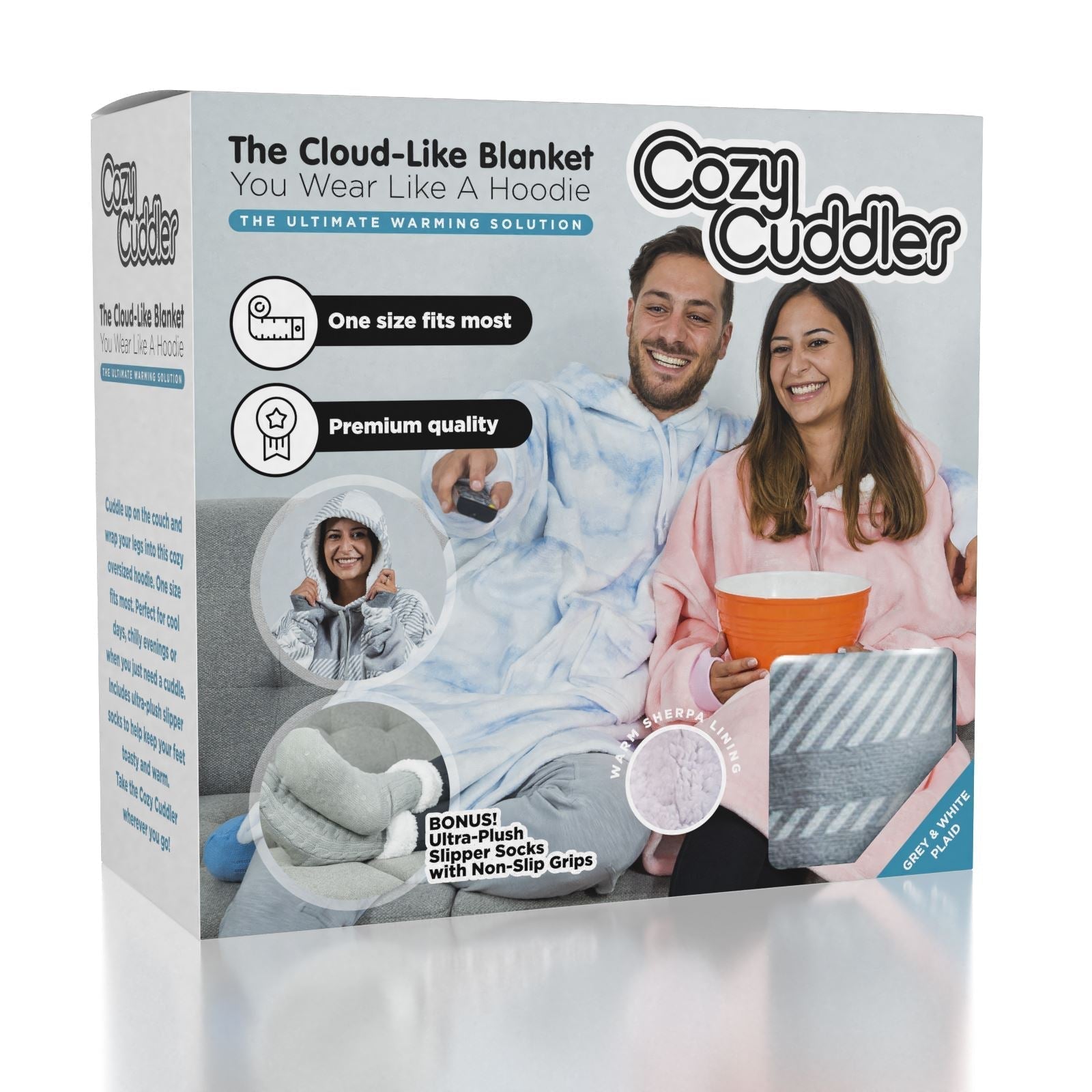 Cozy Cuddler: Cloud-Like Blanket Hoodie | Multiple Styles & Colors Simple Showcase 