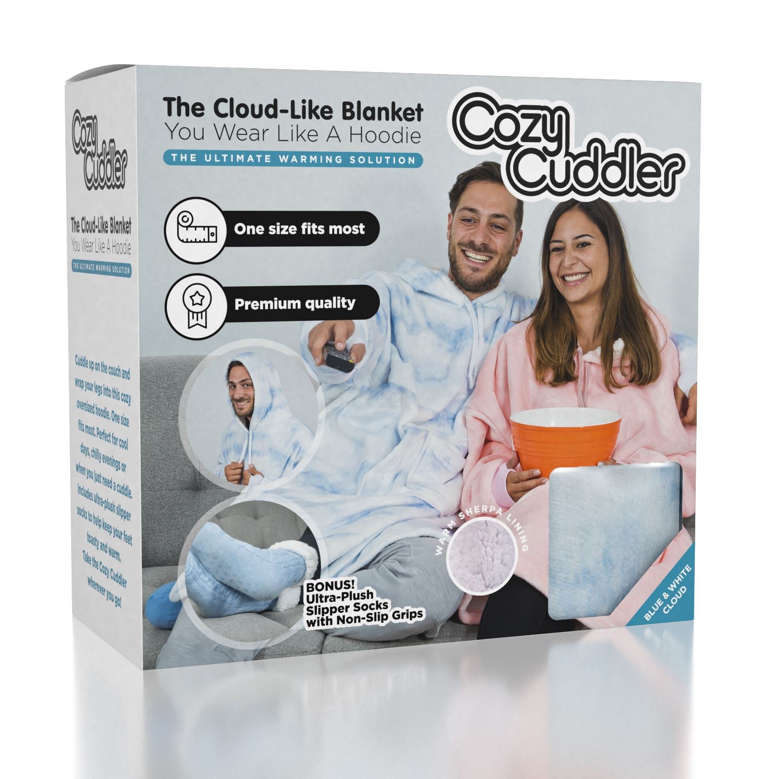 Cozy Cuddler: Cloud-Like Blanket Hoodie | Multiple Styles & Colors Simple Showcase 