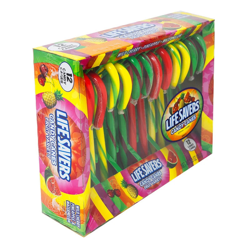 Life Savers Fruit Variety Candy Canes 12 Pieces - 5.3oz