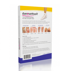 RevivaFoot Exfoliating Foot Peel Masks (2pk) | As Seen On Social!