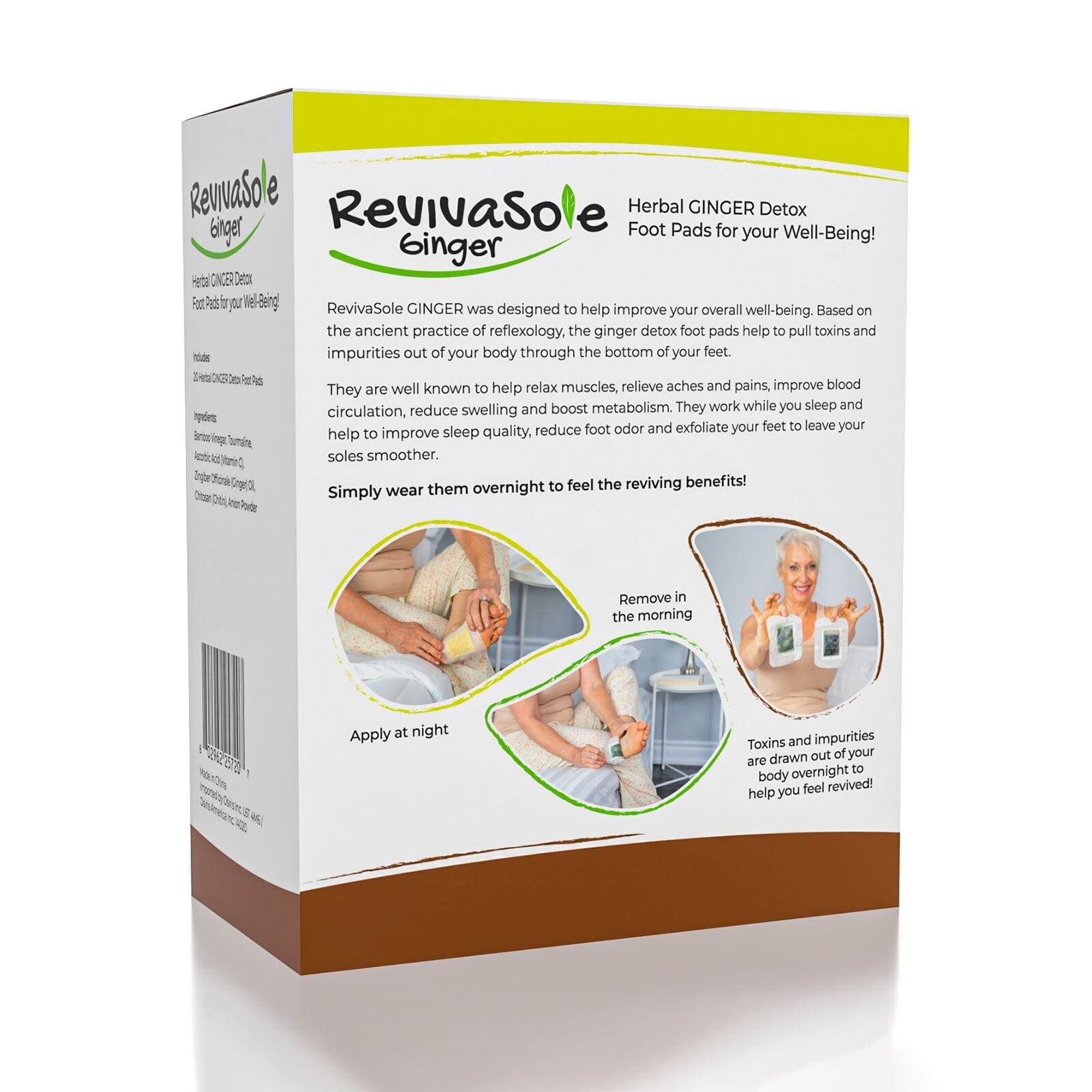 revivasol ginger detox foot pads 