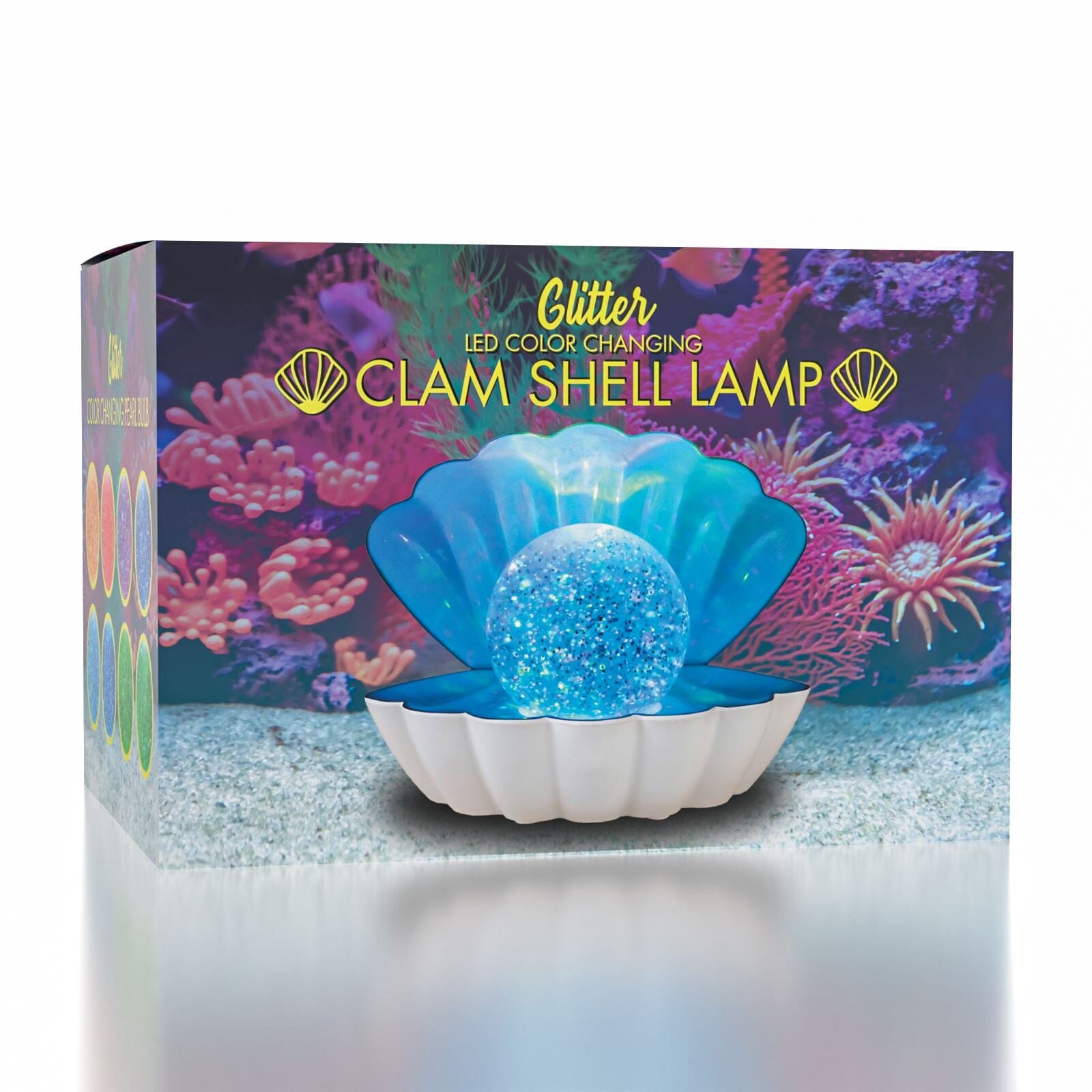 LED Color-Changing Clam Shell Glitter Lamp - Ships End Of September Preorder Showcase 