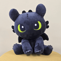 How To Train Your Dragon: Plush Toy 10" - Toothless Cute Simple How to Train Your Dragon 