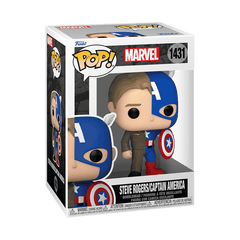 Funko Pop! Marvel: Split - Captain America/Steve Rogers Figure Simple Funko 