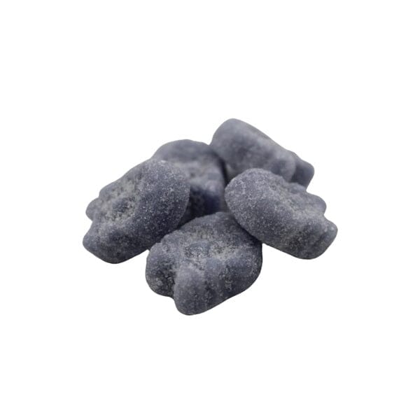 BUBS Godis: Cool Blueberry Sour Skulls Foam Candy (90g) Simple Showcase 